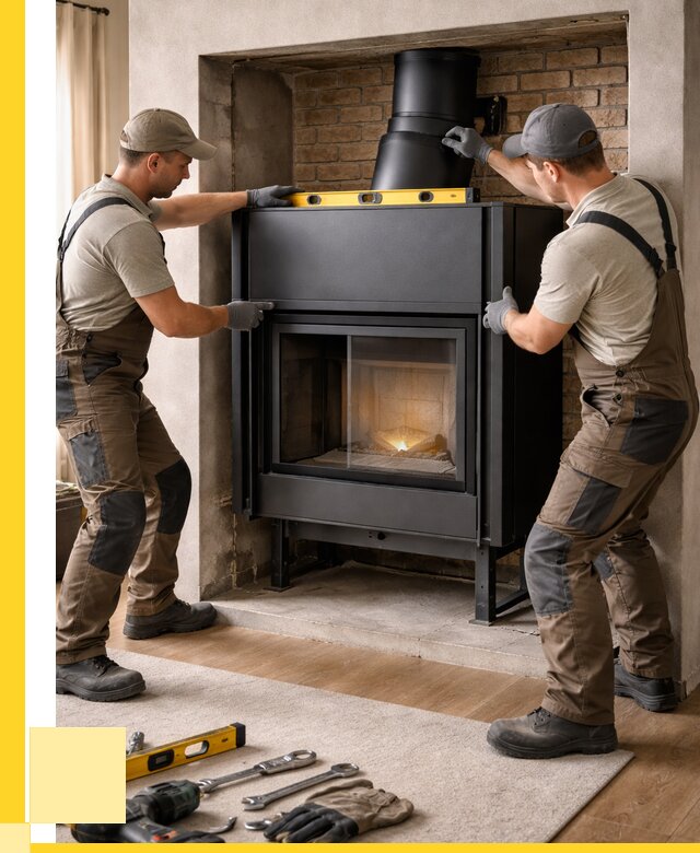 Установка каминных топок в Ангарске под ключ от 18493 р. | ЭриданНгр