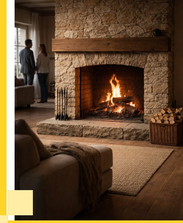 Открытые камины под ключ в Ангарске от 154110 р. ЭриданНгр