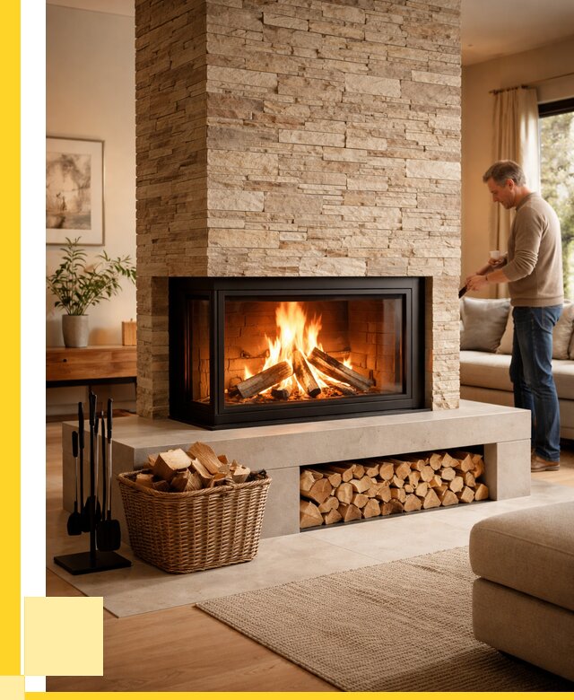 Дровяной камин под ключ в Ангарске от 205480 р. | ЭриданНгр