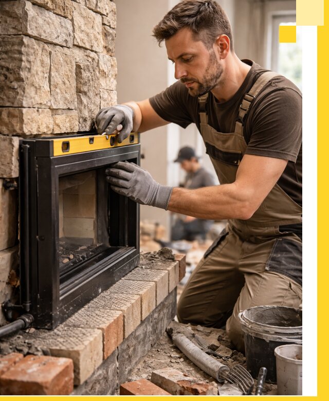 Дровяные камины под ключ в Ангарске: монтаж, обустройство