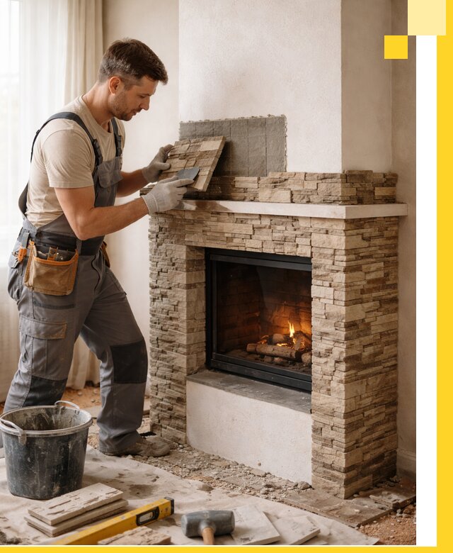 Изготовление и монтаж каминов для дома под ключ в Ангарске