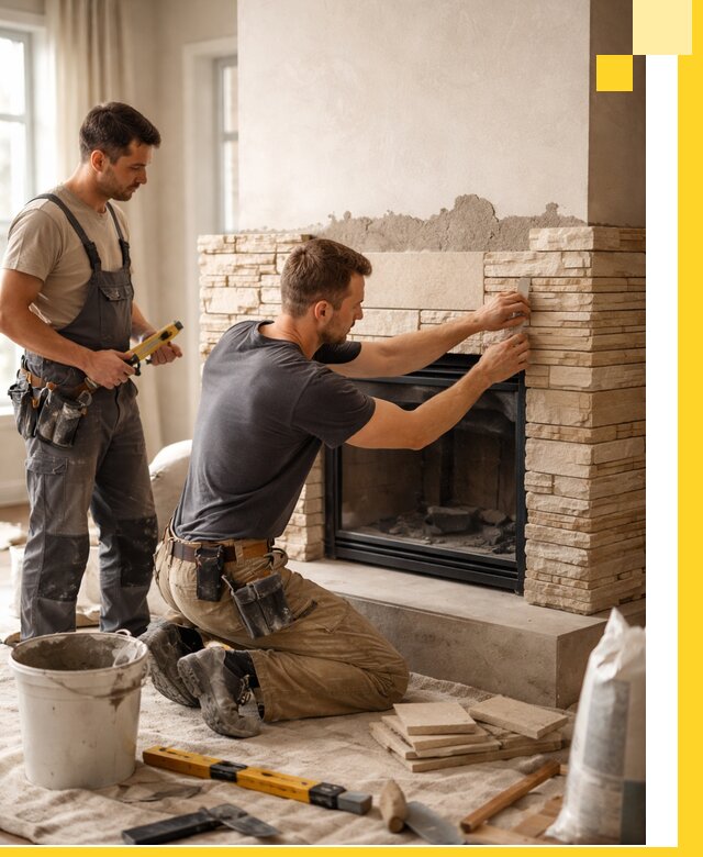 Установка и монтаж каминов для загородного дома в Ангарске