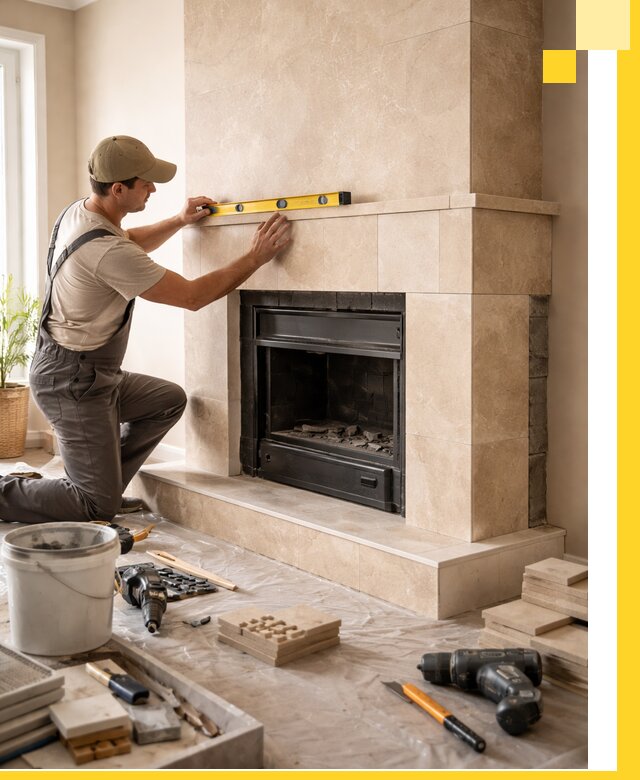 Установка и монтаж каминов в частном доме под ключ в Ангарске