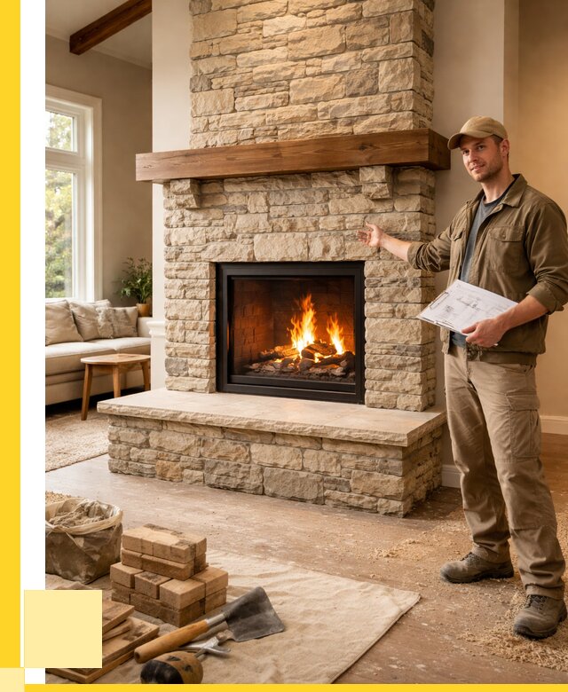 Камины под ключ в Ангарске от 184932 р. | ЭриданНгр — установка