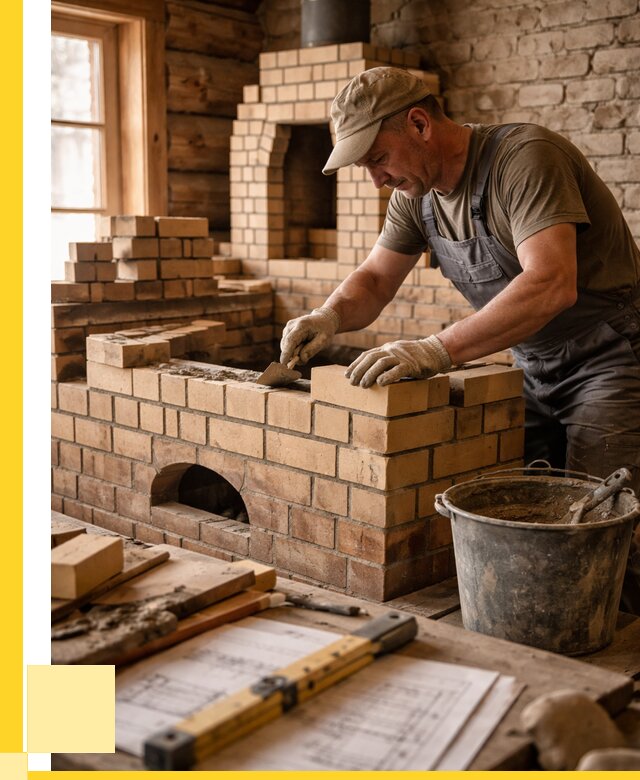 Кладка печей из кирпича в Ангарске цены от 30822 р. - ЭриданНгр