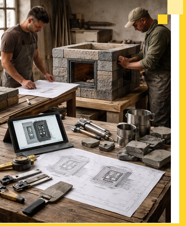 Разработка проектов печей с согласованием и монтажом в Ангарске