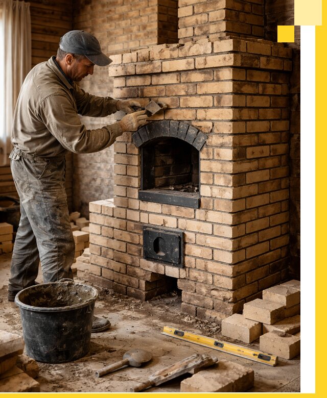 Кирпичные печи под ключ в Ангарске: проектирование и кладка