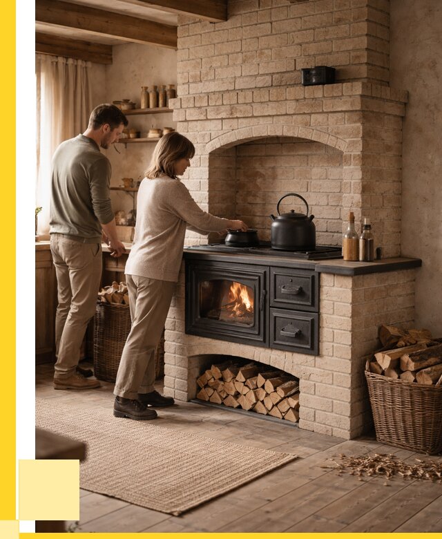 Печи с плитой в Ангарске от 46233 р. | ЭриданНгр — кирпичная печь