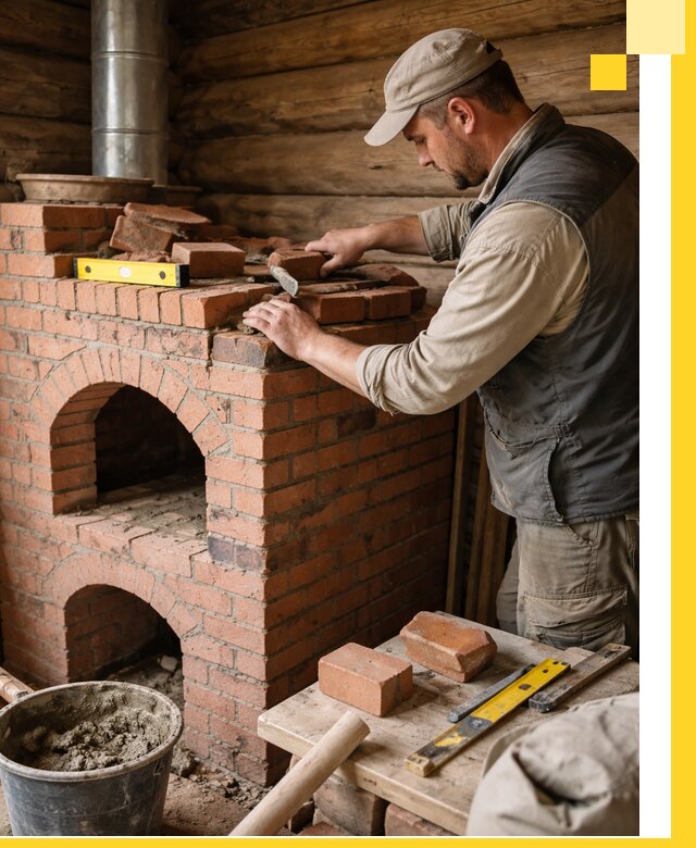 Изготовление и установка русских печей в Ангарске под ключ