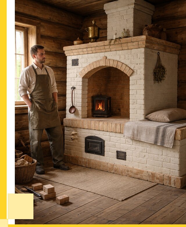 Русские печи с лежанкой под ключ в Ангарске от 154110 р. ЭриданНгр