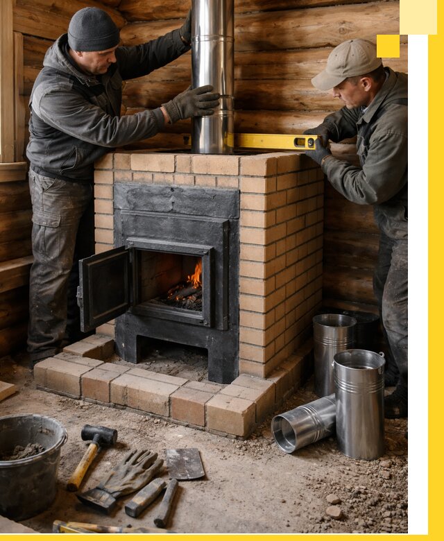 Проектирование, изготовление и установка банных печей в Ангарске