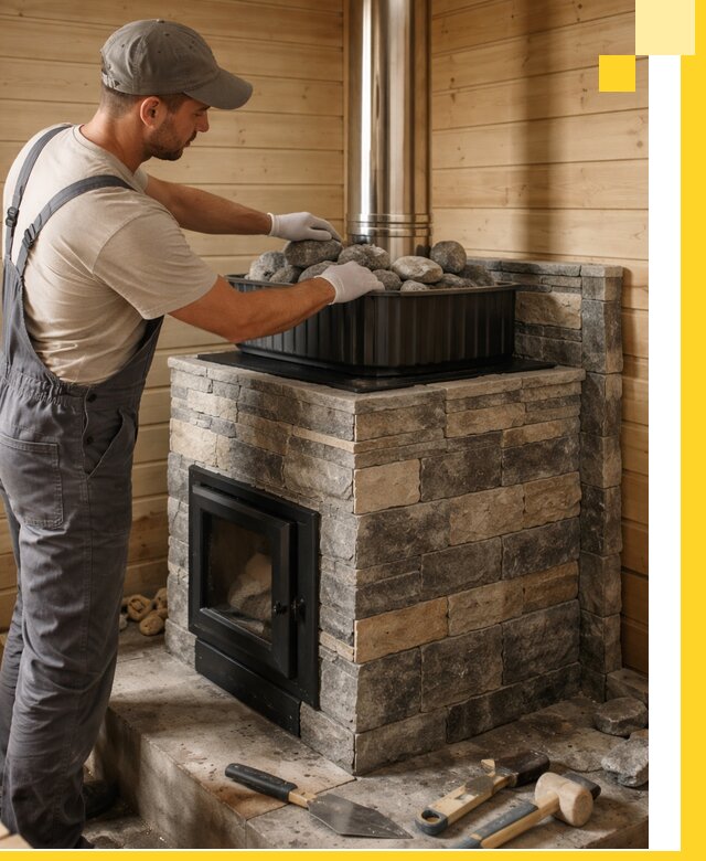 Печи для парной в Ангарске, производство, монтаж и обслуживание