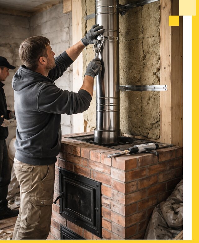 Изготовление и монтаж печей и дымоходов под ключ в Ангарске