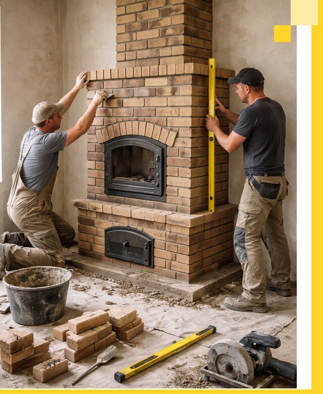 Продажа и установка печей и каминов для дома под ключ в Ангарске