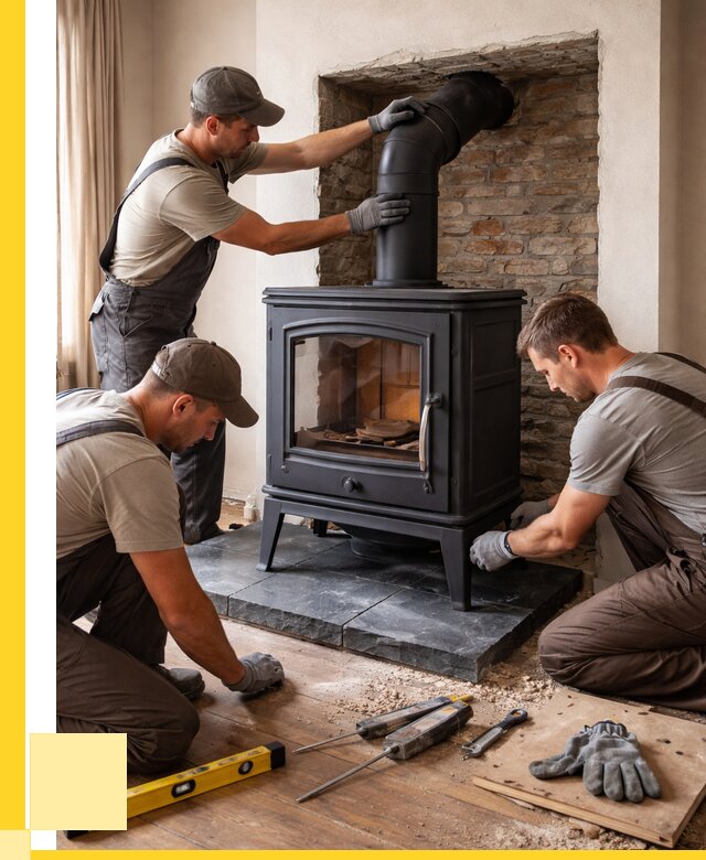 Монтаж печи камина в частном доме в Ангарске от 25685 р. | ЭриданНгр