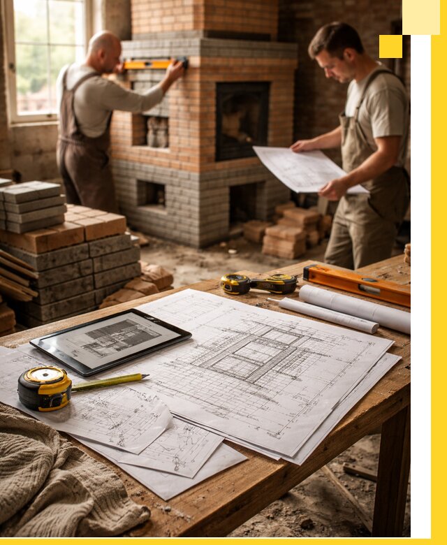 Проекты печей и каминов с индивидуальным дизайном в Ангарске