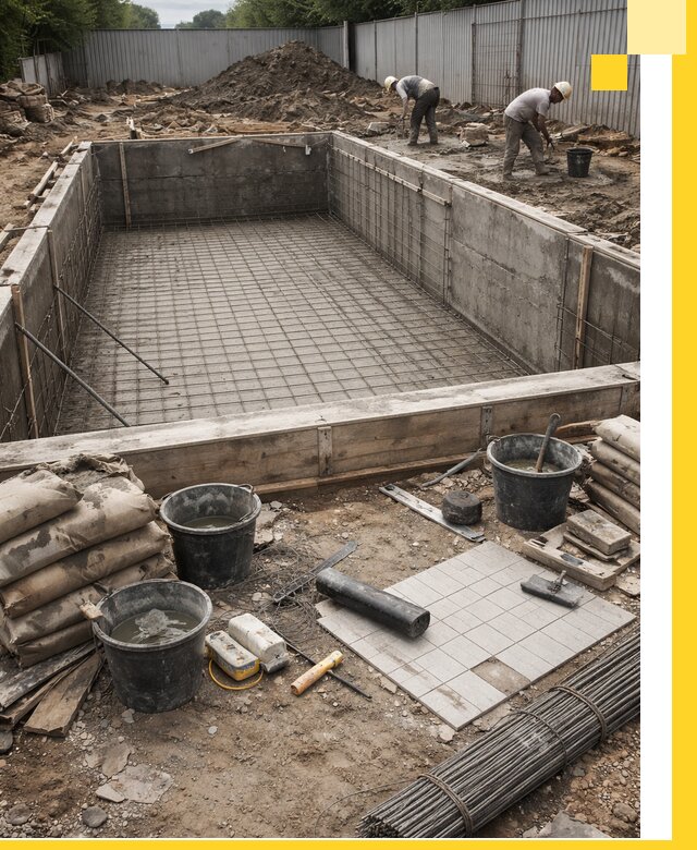 Строительство бассейнов под ключ в Ангарске, дизайн и монтаж