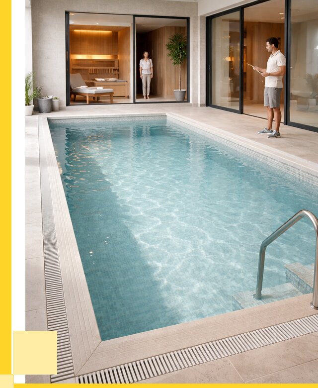 Отделка бассейна пленкой ПВХ в Ангарске от 3596 р. - ЭриданНгр