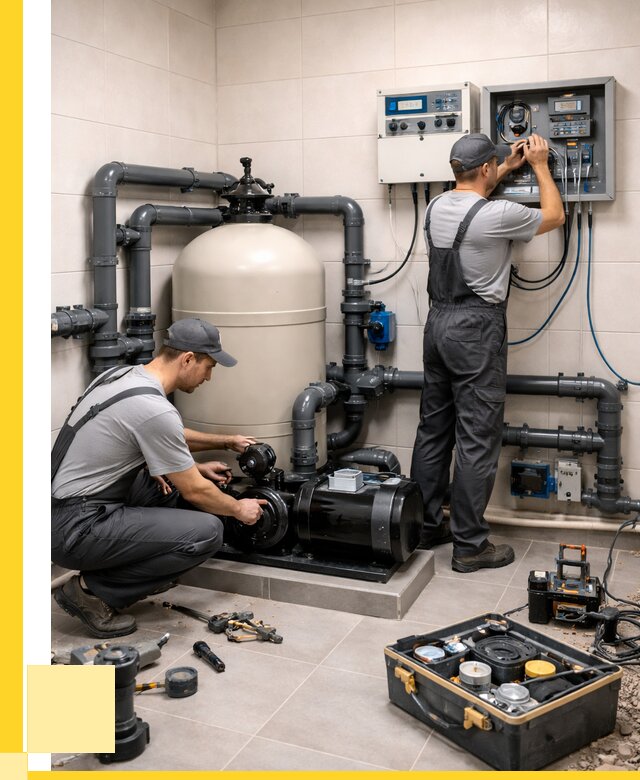 Монтаж оборудования для бассейнов в Ангарске от 41096 р. | ЭриданНгр