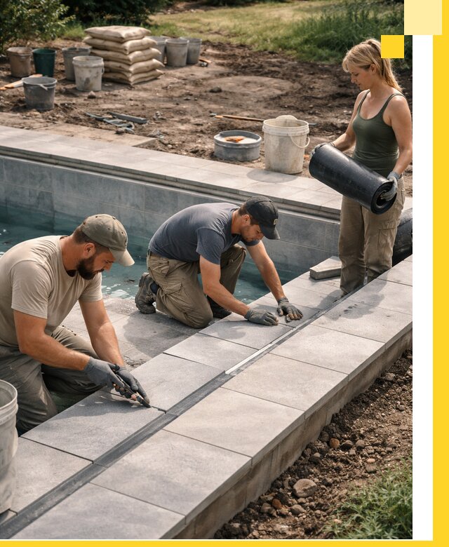 Строительство и монтаж уличных бассейнов под ключ в Ангарске