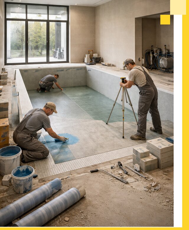 Проект и строительство закрытых бассейнов в Ангарске под ключ