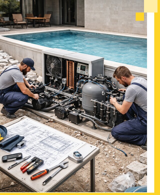 Проектирование и монтаж бассейнов с подогревом в Ангарске