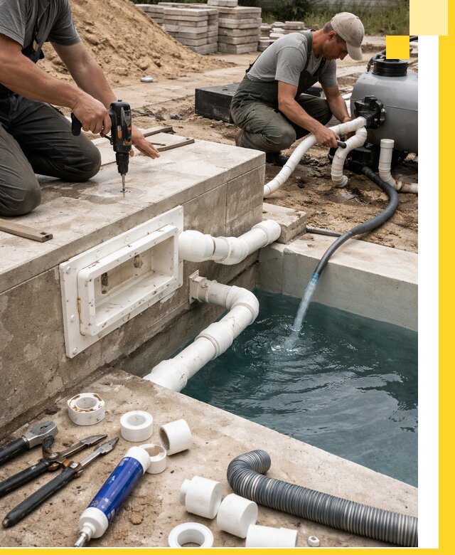 Строительство скиммерных бассейнов под ключ в Ангарске