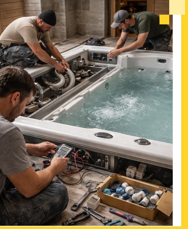 Гидромассажные бассейны под ключ в Ангарске, дизайн и монтаж