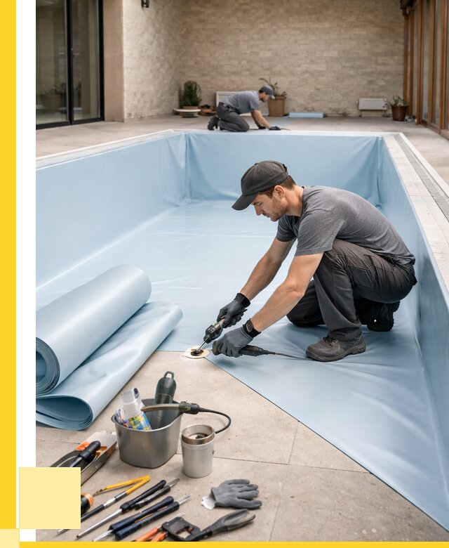 Пленка ПВХ для бассейнов в Ангарске от 2569 р. | ЭриданНгр