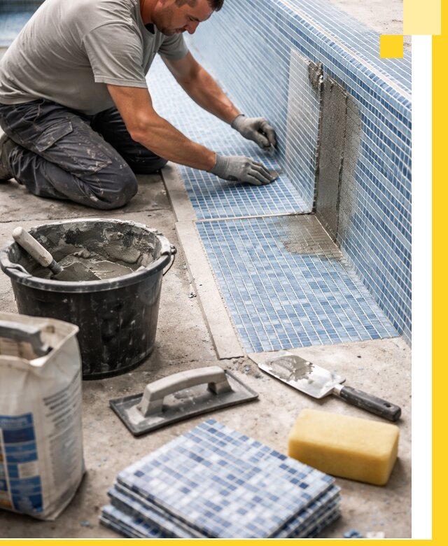 Укладка и ремонт мозаики для бассейнов под ключ в Ангарске