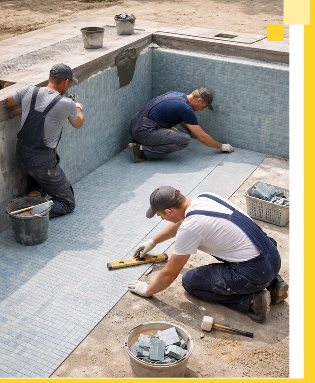 Укладка и установка плитки для бассейнов под ключ в Ангарске