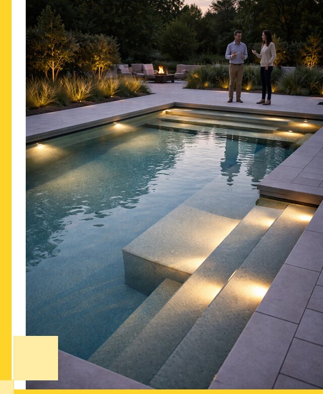 Освещение бассейнов в Ангарске под ключ от 25685 р. | ЭриданНгр