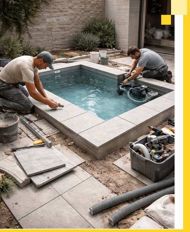 Мини бассейны под ключ в Ангарске, дизайн и установка