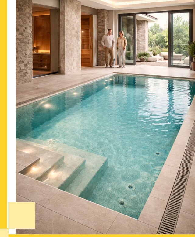 Бассейн во дворе в Ангарске: проект, отделка от 1232880 р. | ЭриданНгр