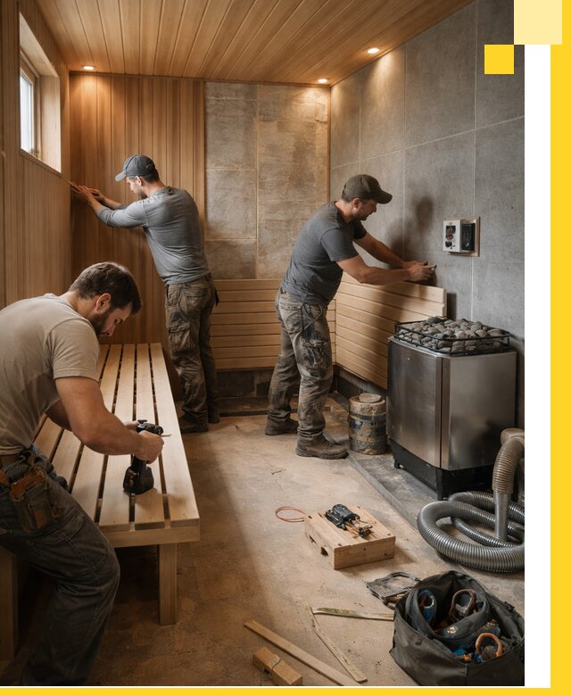 Сауны под ключ в Ангарске, проектирование, строительство, отделка