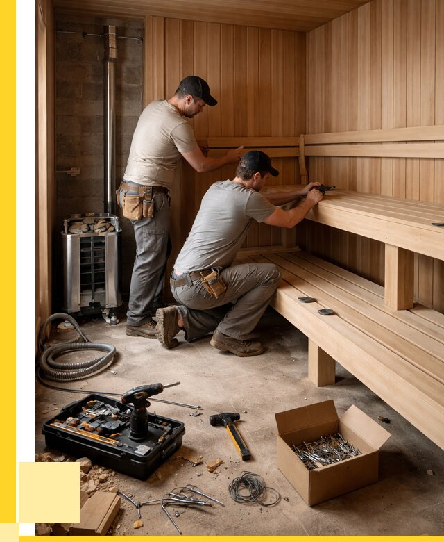 Монтаж саун под ключ в Ангарске от 123288 р. | ЭриданНгр