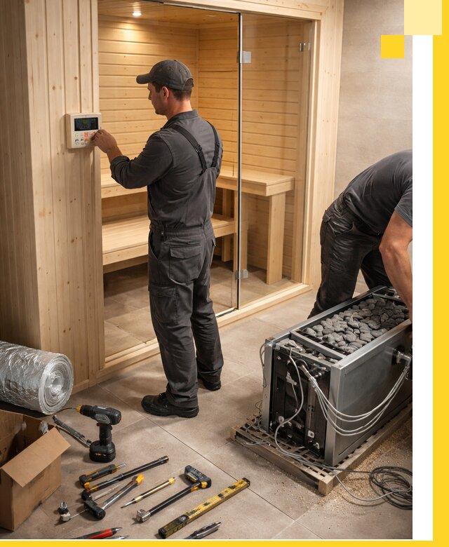 Поставка, установка и монтаж электрических саун в Ангарске