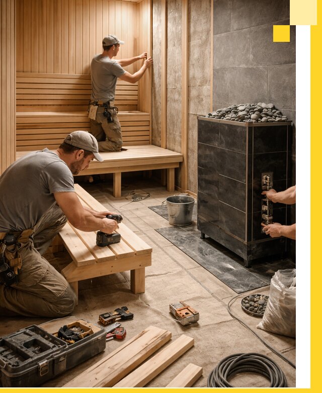 Дизайн и строительство интерьерных саун под ключ в Ангарске