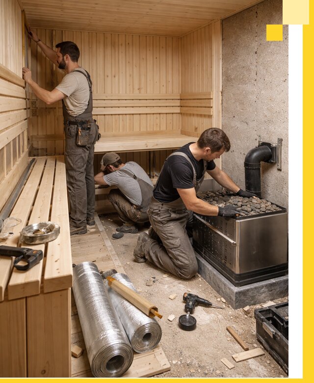 Индивидуальные сауны на заказ в Ангарске под ключ, проект и монтаж