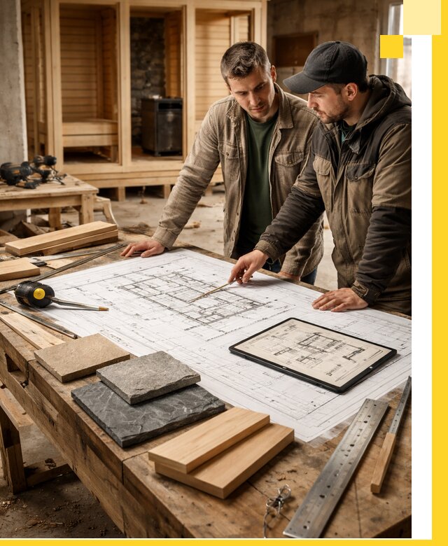 Проекты бань под ключ и планы строительства в Ангарске