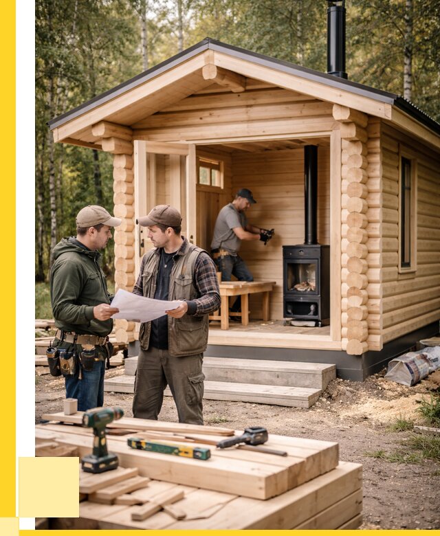 Монтаж бань под ключ в Ангарске — от 205480 р. | ЭриданНгр