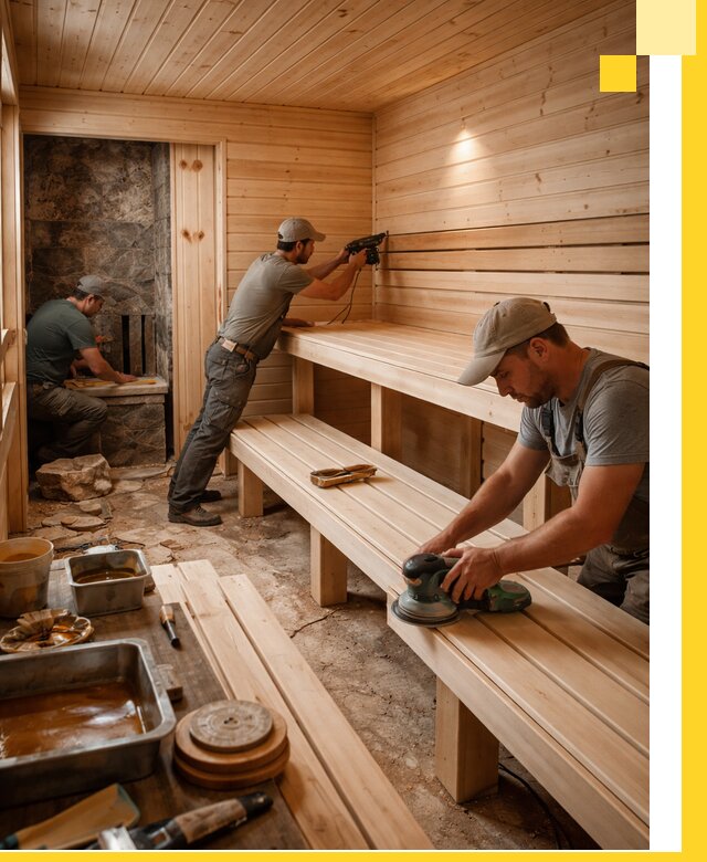 Профессиональная отделка бань в Ангарске под ключ, с гарантией