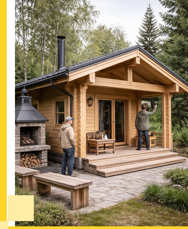 Деревянные бани под ключ в Ангарске от 462330 р. | ЭриданНгр