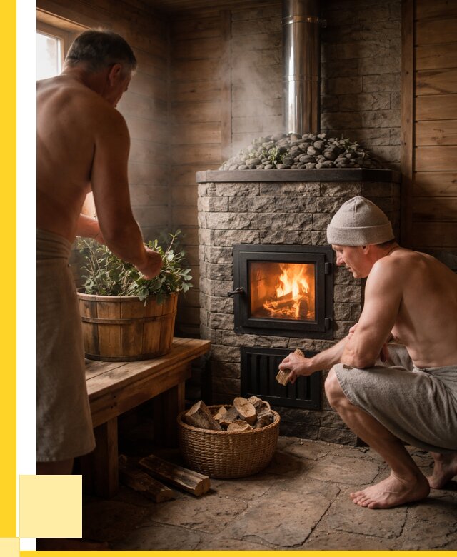 Банные печи под ключ в Ангарске от 46233 р. | ЭриданНгр кирпичная