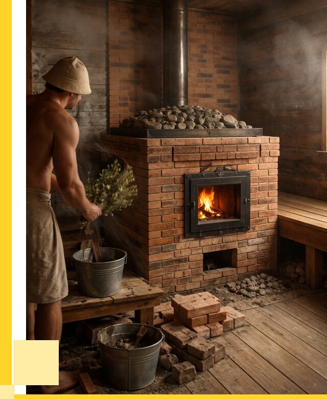 Кирпичные банные печи в Ангарске от 92466 р. | ЭриданНгр