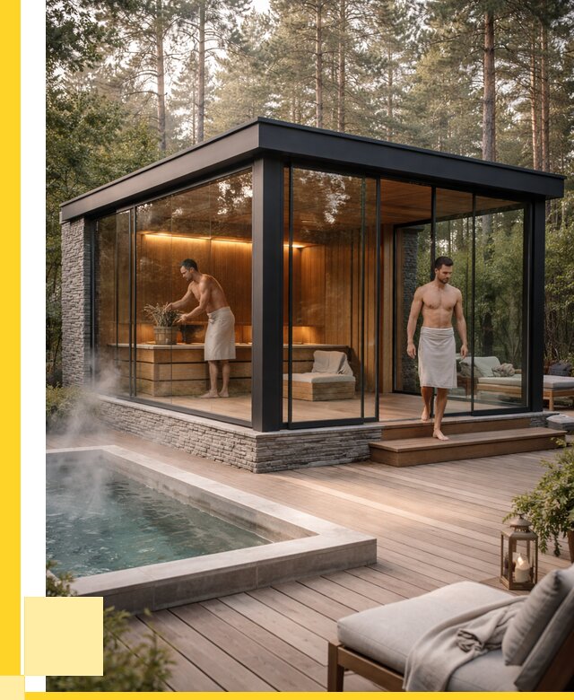 Стеклянные бани и двери в Ангарске от 462330 р. | ЭриданНгр