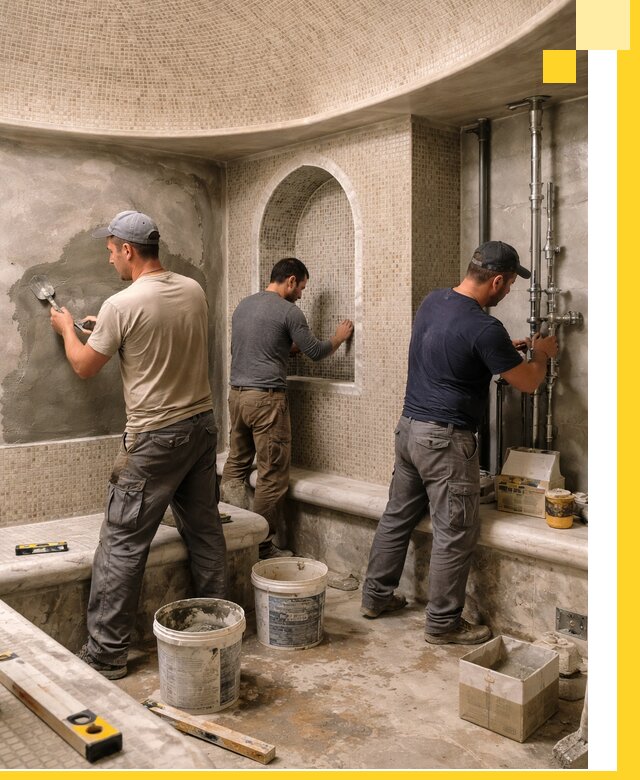 Профессиональный монтаж хамамов под ключ в Ангарске с гарантией