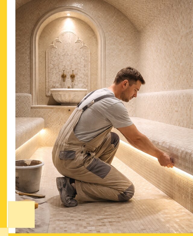 Отделка хамамов под ключ в Ангарске от 5651 р. | ЭриданНгр