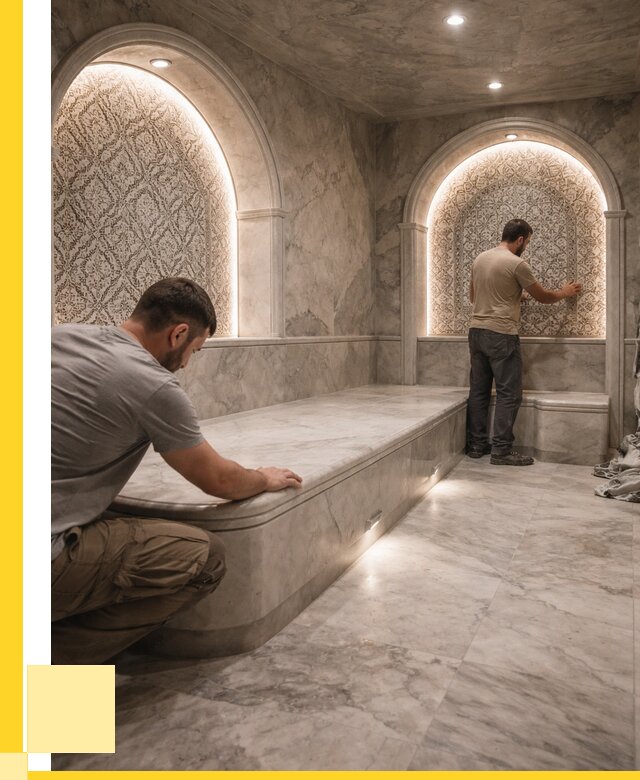 Турецкие бани под ключ в Ангарске от 256850 р. | ЭриданНгр