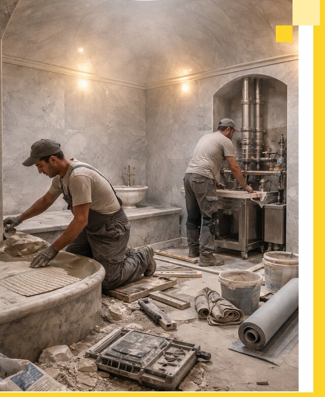 Строительство турецких бань хаммам под ключ в Ангарске